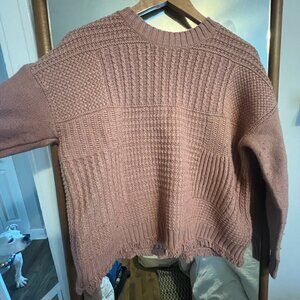 Pink Knit Madewell Sweater (M)